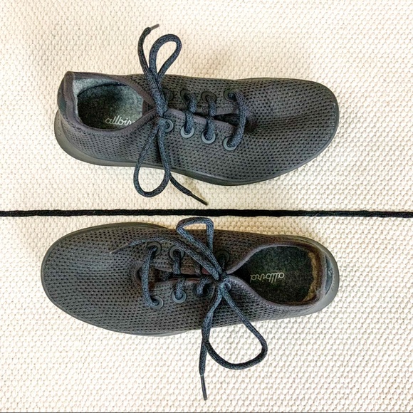 Allbirds Charcoal Women’s Tree Runners Mesh Sneakers - Picture 1 of 8